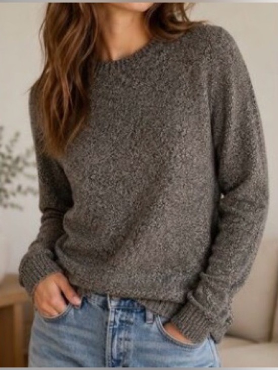 J. Crew Sweaters - J. Crew Gray Heathered Knit Crewneck Sweater